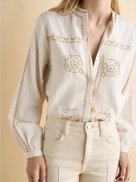 Sonmer Tops - Sonmer Maya Blouse Sand
